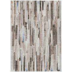 Machine Washable Indoor/Outdoor Chantille ACN2255 Brown 5' x 7'6" Rug