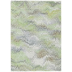 Machine Washable Indoor/Outdoor Chantille ACN2258 Green 5' x 7'6" Rug