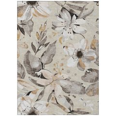 Machine Washable Indoor/Outdoor Chantille ACN2260 Brown 5' x 7'6" Rug
