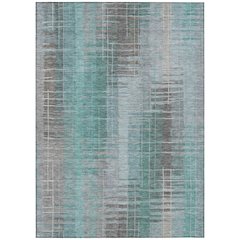 Machine Washable Indoor/Outdoor Chantille ACN2261 Blue 5' x 7'6" Rug