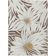 Machine Washable Indoor/Outdoor Chantille ACN2263 Brown 5' x 7'6" Rug