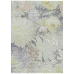 Machine Washable Indoor/Outdoor Chantille ACN2264 Green 5' x 7'6" Rug