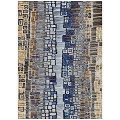 Machine Washable Indoor/Outdoor Chantille ACN2268 Gray 5' x 7'6" Rug