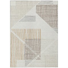 Machine Washable Indoor/Outdoor Chantille ACN2270 Ivory 5' x 7'6" Rug