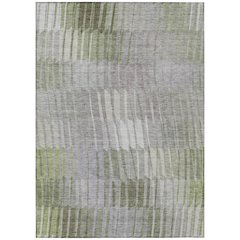 Machine Washable Indoor/Outdoor Chantille ACN2271 Green 5' x 7'6" Rug
