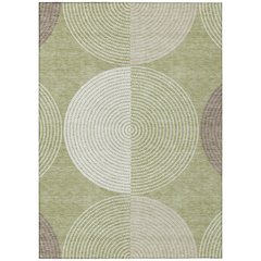 Machine Washable Indoor/Outdoor Chantille ACN2281 Green 5' x 7'6" Rug