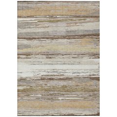 Machine Washable Indoor/Outdoor Chantille ACN2287 Brown 5' x 7'6" Rug