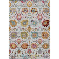 Machine Washable Indoor/Outdoor Chantille ACN2288 Ivory 5' x 7'6" Rug