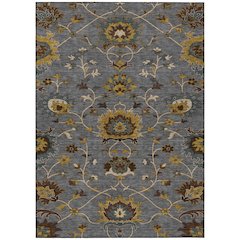 Machine Washable Indoor/Outdoor Chantille ACN2290 Gray 5' x 7'6" Rug