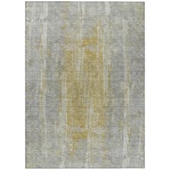 Machine Washable Indoor/Outdoor Chantille ACN2309 Gray 5' x 7'6" Rug