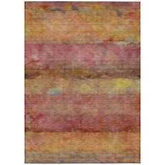 Machine Washable Indoor/Outdoor Chantille ACN2311 Orange 5' x 7'6" Rug