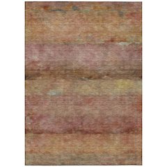 Machine Washable Indoor/Outdoor Chantille ACN2311 Orange 5' x 7'6" Rug