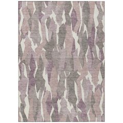 Machine Washable Indoor/Outdoor Chantille ACN2329 Pink 5' x 7'6" Rug