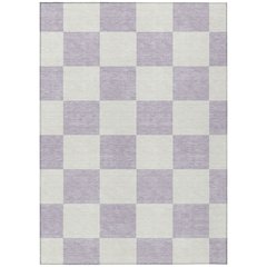 Machine Washable Indoor/Outdoor Chantille ACN2345 Purple 5' x 7'6" Rug
