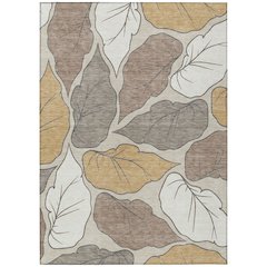 Machine Washable Indoor/Outdoor Chantille ACN2348 Ivory 5' x 7'6" Rug