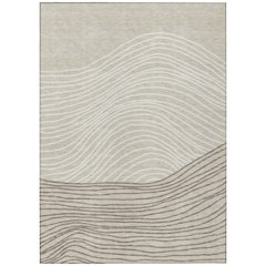 Machine Washable Indoor/Outdoor Chantille ACN2350 Brown 5' x 7'6" Rug