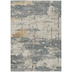 Machine Washable Indoor/Outdoor Chantille ACN2362 Green 5' x 7'6" Rug