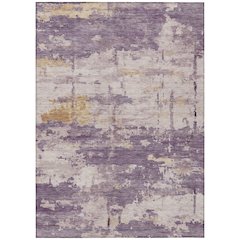 Machine Washable Indoor/Outdoor Chantille ACN2362 Purple 5' x 7'6" Rug