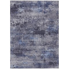 Machine Washable Indoor/Outdoor Chantille ACN2370 Blue 5' x 7'6" Rug