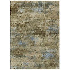 Machine Washable Indoor/Outdoor Chantille ACN2370 Brown 5' x 7'6" Rug