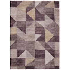 Machine Washable Indoor/Outdoor Chantille ACN2373 Purple 5' x 7'6" Rug