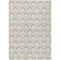 Machine Washable Indoor/Outdoor Chantille ACN2379 Brown 5' x 7'6" Rug