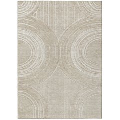 Machine Washable Indoor/Outdoor Chantille ACN2380 Brown 5' x 7'6" Rug