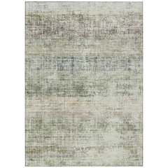 Machine Washable Indoor/Outdoor Chantille ACN2388 Green 5' x 7'6" Rug