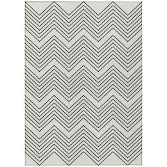 Machine Washable Indoor/Outdoor Chantille ACN2390 Ivory 5' x 7'6" Rug