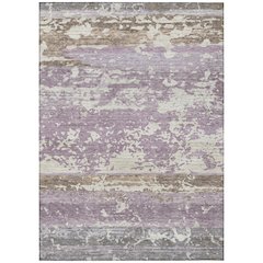 Machine Washable Indoor/Outdoor Chantille ACN2398 Purple 5' x 7'6" Rug