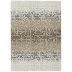 Machine Washable Indoor/Outdoor Chantille ACN2404 Ivory 5' x 7'6" Rug