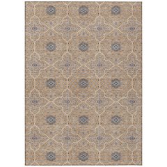 Machine Washable Indoor/Outdoor Chantille ACN2409 Orange 5' x 7'6" Rug