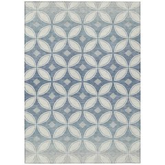 Machine Washable Indoor/Outdoor Chantille ACN2423 Ivory 5' x 7'6" Rug