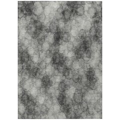 Machine Washable Indoor/Outdoor Chantille ACN2424 Ivory 5' x 7'6" Rug