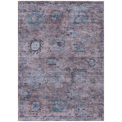 Machine Washable Indoor/Outdoor Chantille ACN2429 Purple 5' x 7'6" Rug
