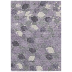 Machine Washable Indoor/Outdoor Chantille ACN2444 Purple 5' x 7'6" Rug