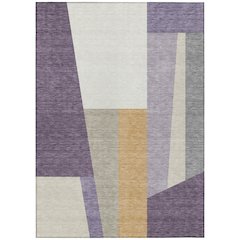Machine Washable Indoor/Outdoor Chantille ACN2446 Purple 5' x 7'6" Rug