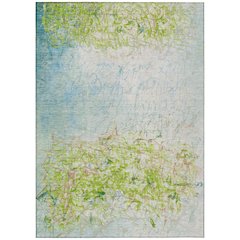 Machine Washable Indoor/Outdoor Chantille ACN2449 Green 5' x 7'6" Rug