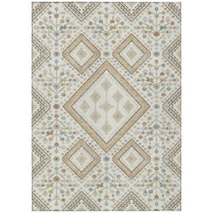 Machine Washable Indoor/Outdoor Chantille ACN2459 Ivory 5' x 7'6" Rug