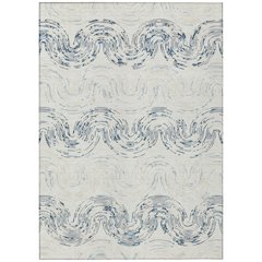 Machine Washable Indoor/Outdoor Chantille ACN2461 Ivory 5' x 7'6" Rug