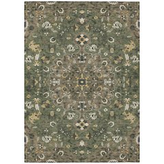 Machine Washable Indoor/Outdoor Chantille ACN2463 Brown 5' x 7'6" Rug