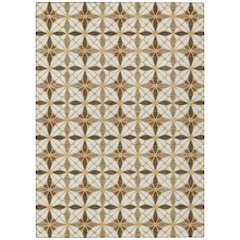 Machine Washable Indoor/Outdoor Chantille ACN2469 Gold 5' x 7'6" Rug