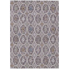 Machine Washable Indoor/Outdoor Chantille ACN2471 Ivory 5' x 7'6" Rug