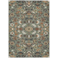 Machine Washable Indoor/Outdoor Chantille ACN2473 Green 5' x 7'6" Rug