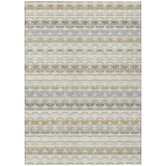 Machine Washable Indoor/Outdoor Chantille ACN2479 Ivory 5' x 7'6" Rug