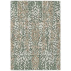 Machine Washable Indoor/Outdoor Chantille ACN2482 Green 5' x 7'6" Rug