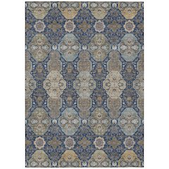 Machine Washable Indoor/Outdoor Chantille ACN2484 Blue 5' x 7'6" Rug