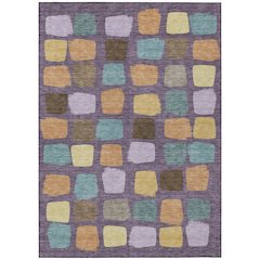 Machine Washable Indoor/Outdoor Chantille ACN2501 Purple 5' x 7'6" Rug