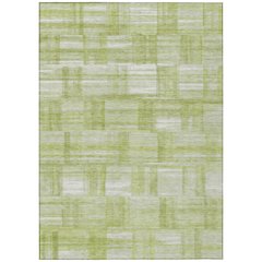 Machine Washable Indoor/Outdoor Chantille ACN2517 Green 5' x 7'6" Rug