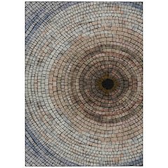 Machine Washable Indoor/Outdoor Chantille ACN2524 Brown 5' x 7'6" Rug